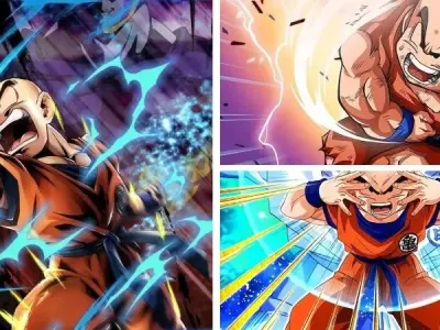 Hình ảnh Krillin chiến đấu kiên cường dù không có siêu năng