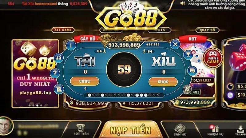 Các bước tham gia tài xỉu Go88