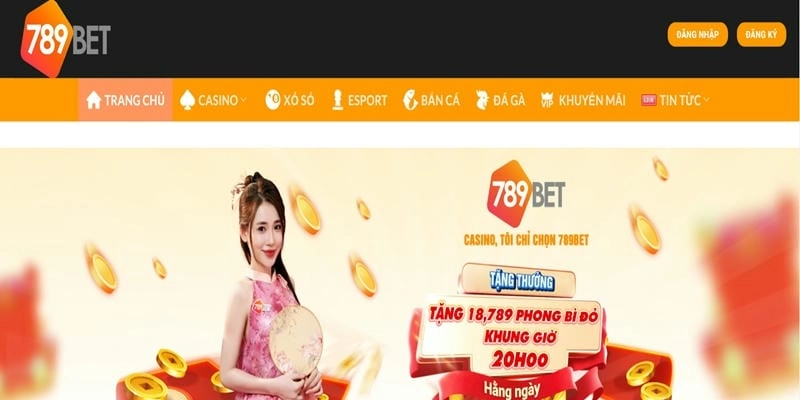 Giao diện Nhà cái 789Bet tối ưu hóa