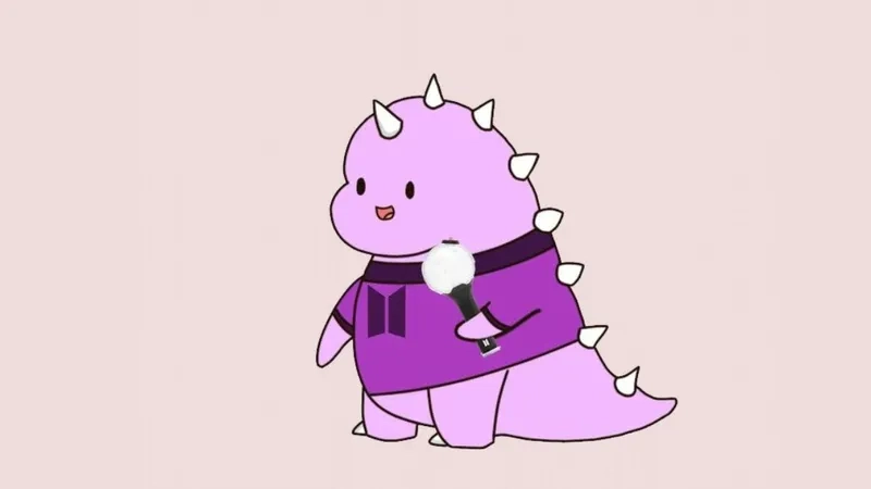 Tải ngay ảnh khủng long chibi cực chất cho hình nền dễ thương
