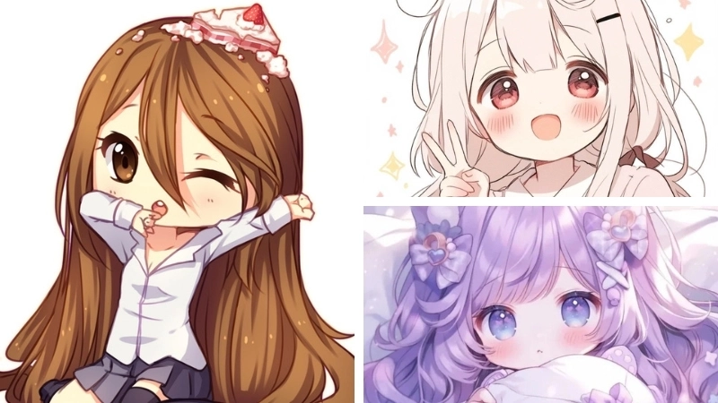 Bộ sưu tập hình ảnh chibi nữ cực dễ thương khiến tim bạn tan chảy