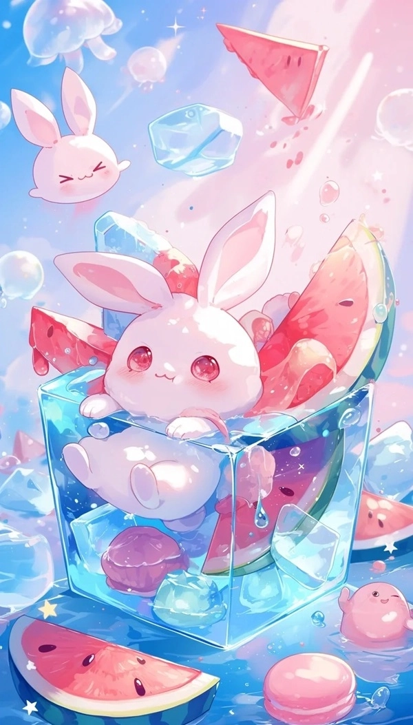 Hình tượng thỏ chibi dễ thương làm say đắm mọi ánh nhìn