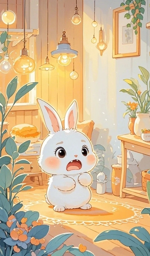 Thỏ nhỏ dễ thương qua nét vẽ con thỏ cute chibi