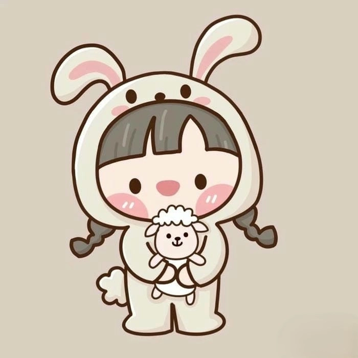 Cưng xỉu với con thỏ cute hình bánh bao chibi siêu dễ thương