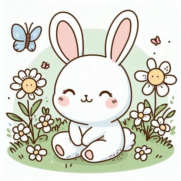 Tải về ngay chibi chibi sticker thỏ cute đầy biểu cảm