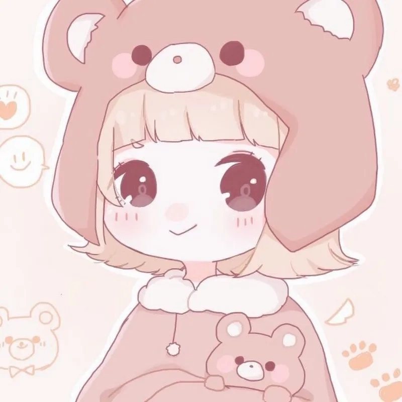 Bộ hình anime chibi nữ cute dành riêng cho fan nữ
