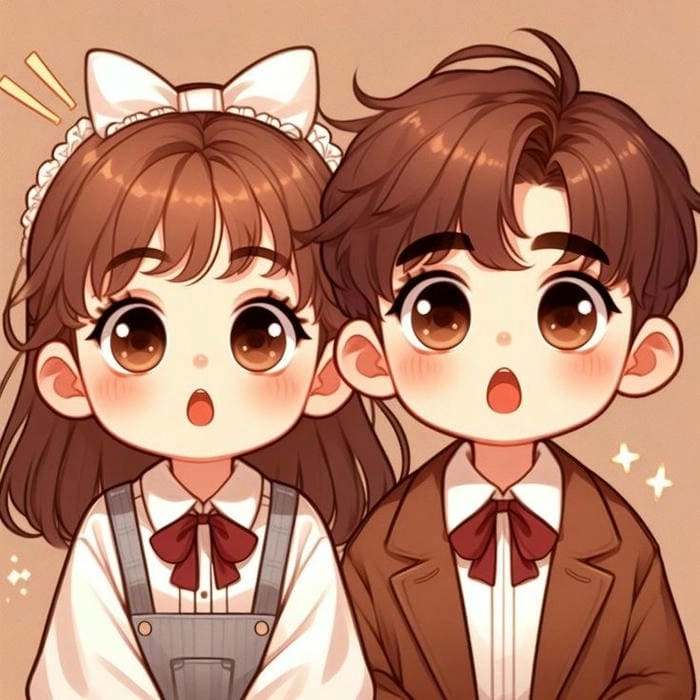 Lựa chọn avatar đôi cute anime chibi khiến ai cũng phải thích