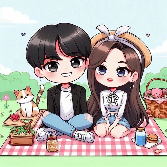 Anime chibi cute anime chibi cute avatar đôi vs ny anime dễ thương