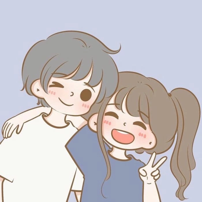 Avatar chibi cặp đôi hình cute tạo chất riêng cho bạn