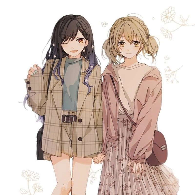 Chibi ảnh avatar đôi bff cute đáng yêu dành cho đôi bạn thân