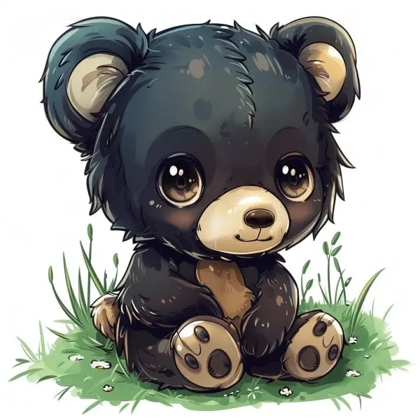 Anime chibi avatar gấu cute đốn tim fan mê phong cách Nhật 