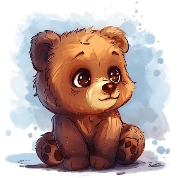 Avatar gấu chibi cute tạo điểm nhấn dễ thương cho hồ sơ 