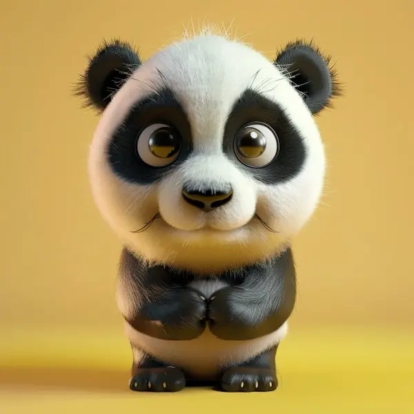 Cặp đôi avatar ảnh gấu trúc cute chibi tăng độ dễ thương 
