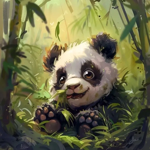 Avatar chibi cute chibi gấu trúc nổi bật trên mọi nền tảng 