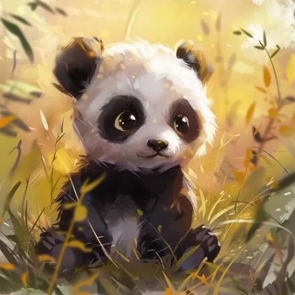 Avatar gau ảnh gấu trúc cute chibi được giới trẻ săn lùng 