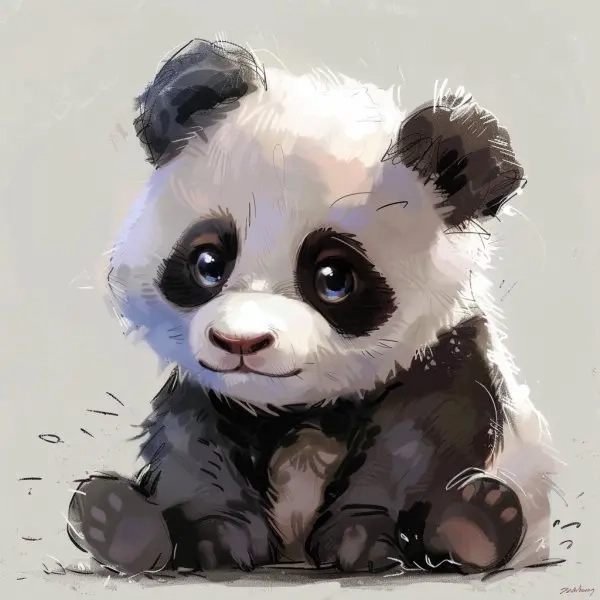 Tik tok avatar ảnh gấu trúc cute chibi cực kỳ hút mắt 