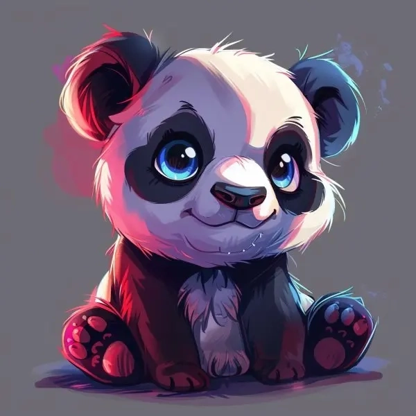 Avatar ảnh gấu trúc cute chibi chuẩn gu đáng yêu 