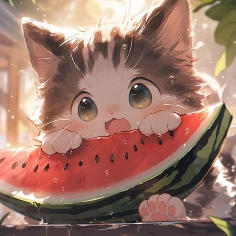 Kết nối bạn thân cùng avatar cute mèo chibi mập đôi cực yêu
