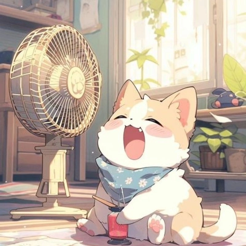 Chọn ngay avatar dễ thương cute mèo chibi mập ngộ nghĩnh nhất