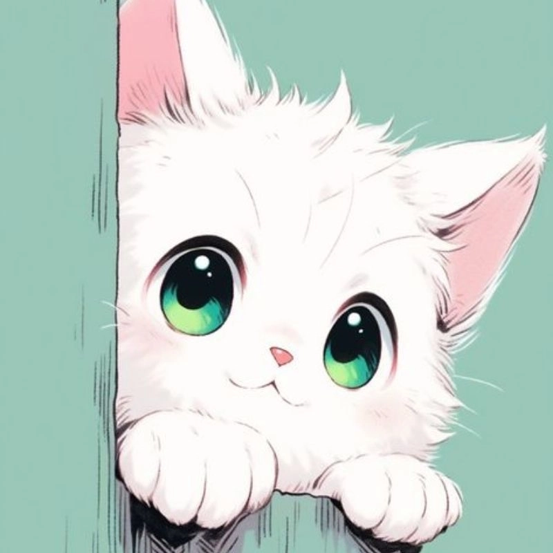 Làm mới hồ sơ với avatar mèo chibi cute đầy ngộ nghĩnh