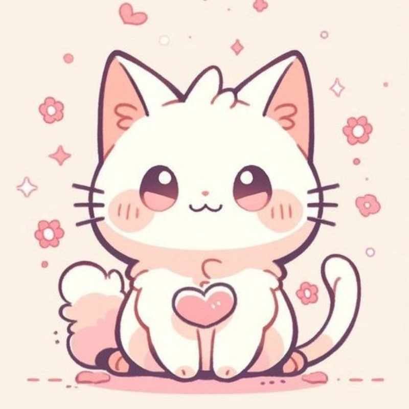 Thế giới avatar anime chibi ảnh mèo cute hoạt hình sống động