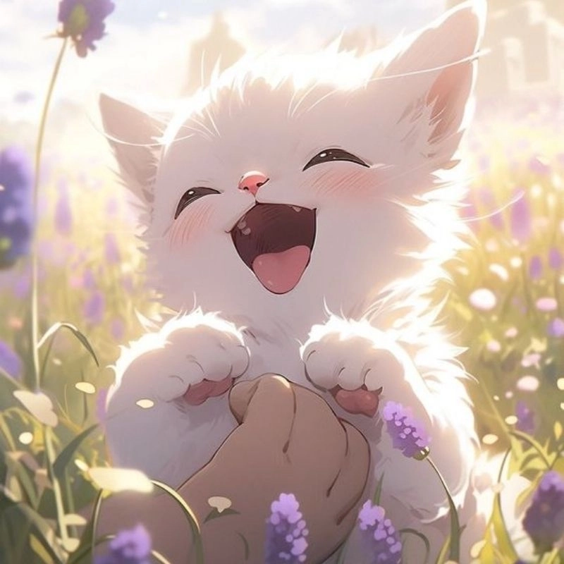Gây bão mạng với hình ảnh cute avatar mèo chibi nổi bật