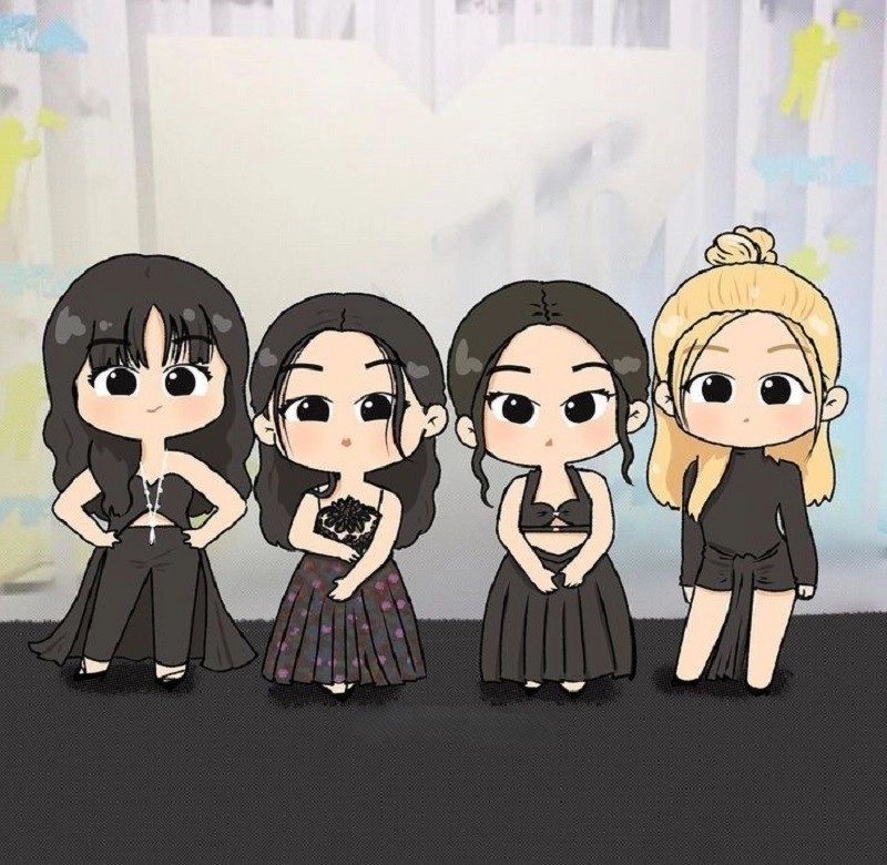 Cùng chiêm ngưỡng hình black pink chibi cute cực xinh
