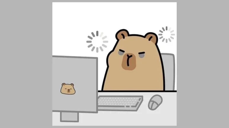Avatar hình nền capybara chibi đáng yêu tạo cảm hứng mỗi ngày