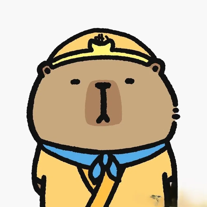 Avatar avatar capybara chibi cute khiến profile nổi bật hơn