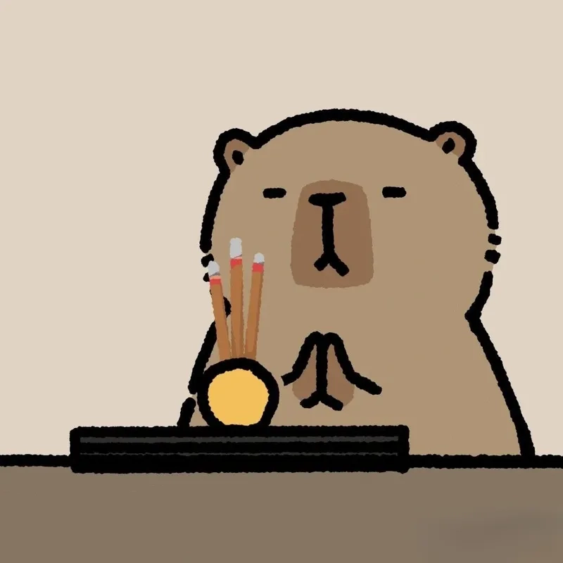 Capybara vẽ chibi sáng tạo phù hợp người yêu hội họa
