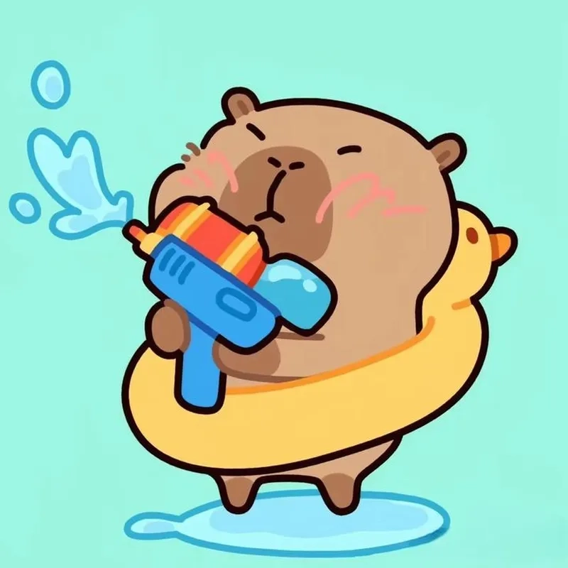 Capybara cute chibi đáng yêu làm bừng sáng thiết bị