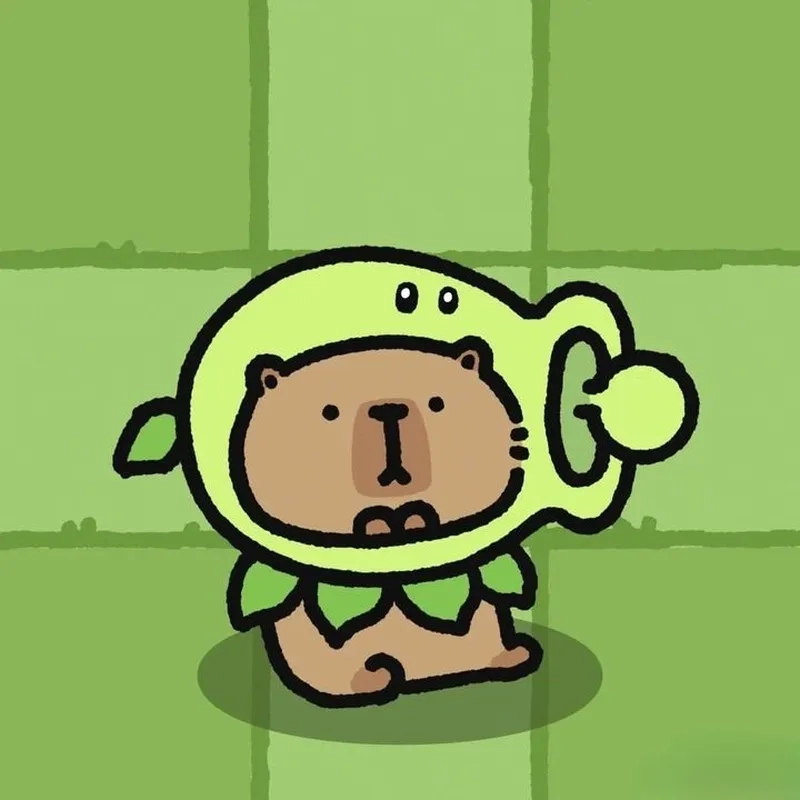 Hình nền capybara cute chibi lý tưởng cho fan chibi