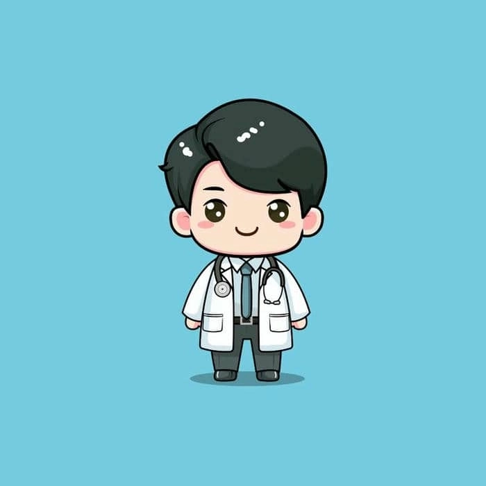 Tải ngay hình bác sĩ phong cách chibi đẹp mê ly cho slide hay avatar