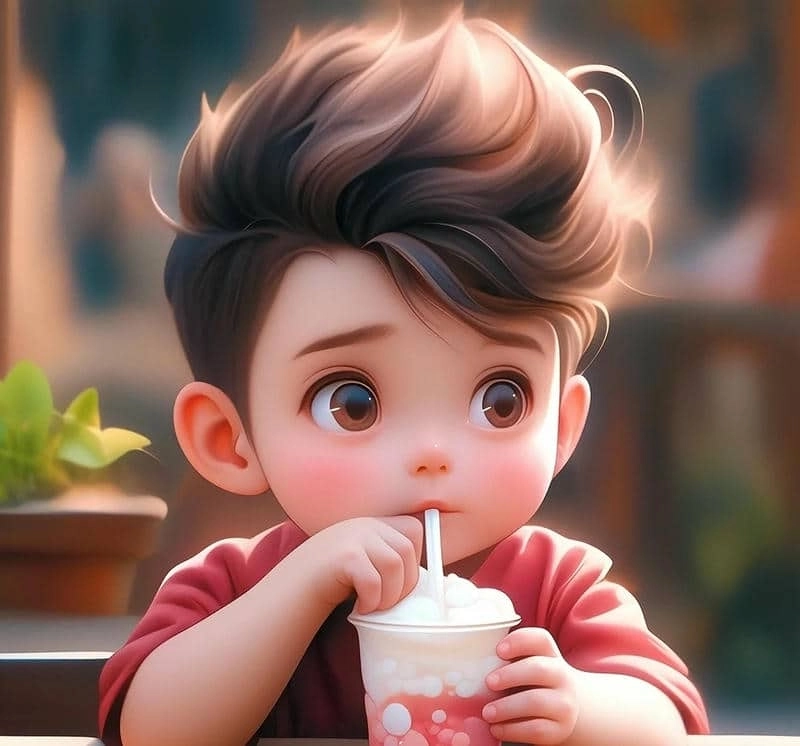 Thử ngay mẫu ghép hình chibi bé trai độc đáo sáng tạo