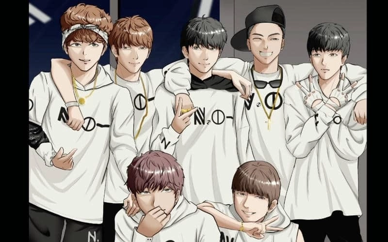 Chibi bts jin đẹp trai cute như hoàng tử bước ra từ truyện tranh