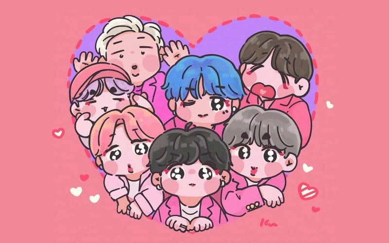 Bts chibi photo cực kỳ dễ thương cho mọi tín đồ kpop