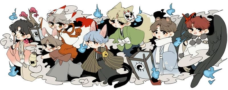 Chibi bts siêu dễ thương khiến fan mê mẩn không rời mắt