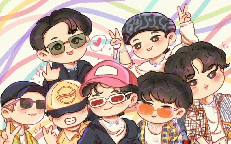 Bts butter chibi phiên bản siêu cute đậm chất thần tượng
