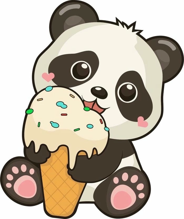 Hình ảnh gấu trúc chibi đẹp mê ly khiến bạn không thể rời mắt