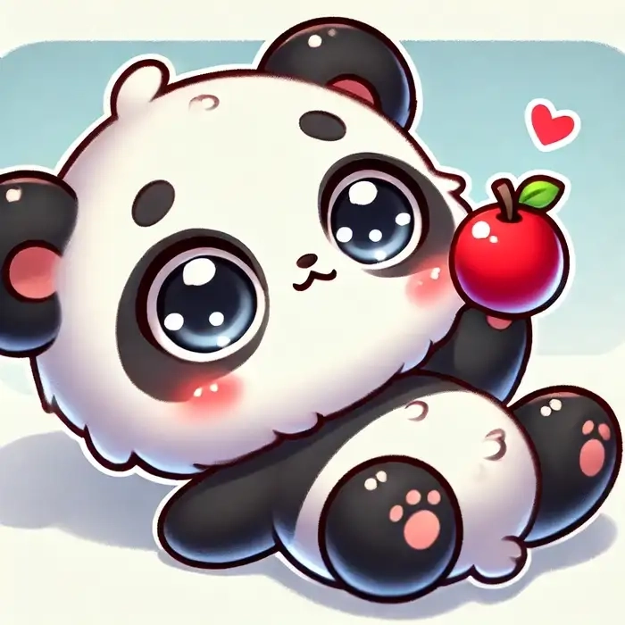 Ảnh chibi gấu trúc đáng yêu phù hợp cho mọi lứa tuổi