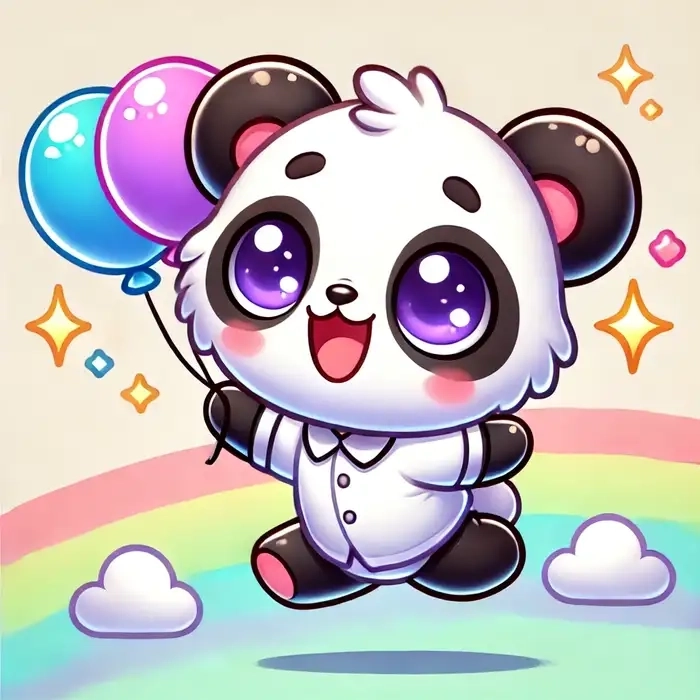 Gấu trúc chibi cute đáng yêu khiến ai cũng muốn tải ngay