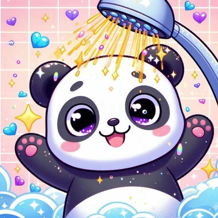 Gấu trúc cute chibi là lựa chọn hoàn hảo cho hình đại diện