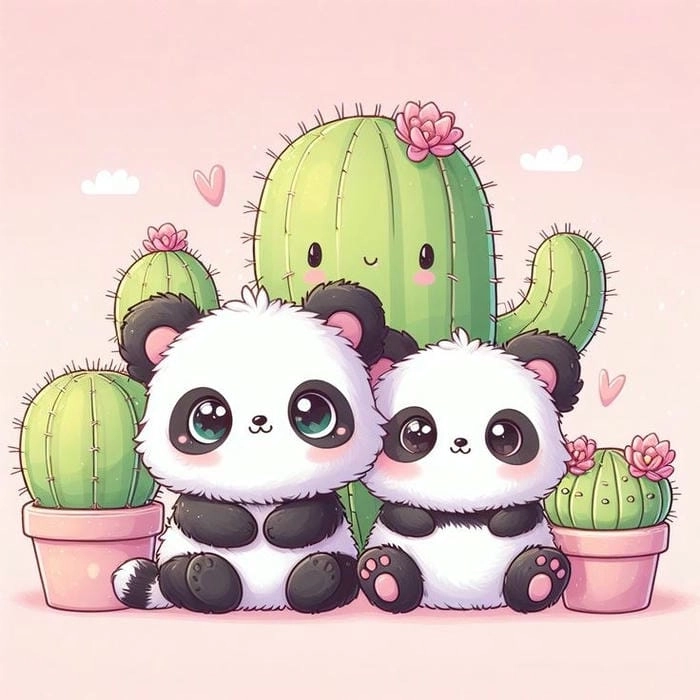 Avatar ảnh gấu trúc cute chibi siêu dễ thương cho mọi phong cách