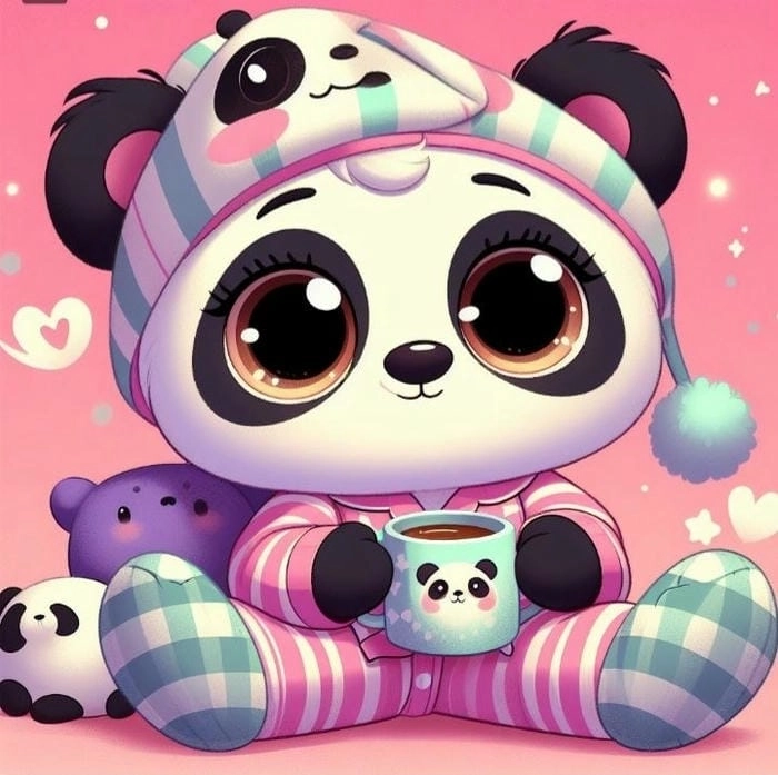 Chibi cute chibi gấu trúc khiến ai nhìn cũng phải tan chảy