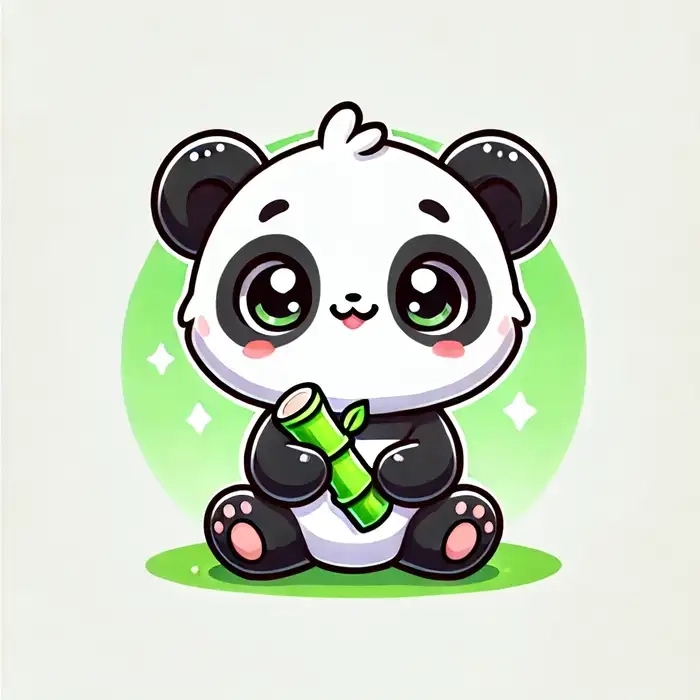 Gấu panda chibi đáng yêu cực kỳ dễ gây nghiện