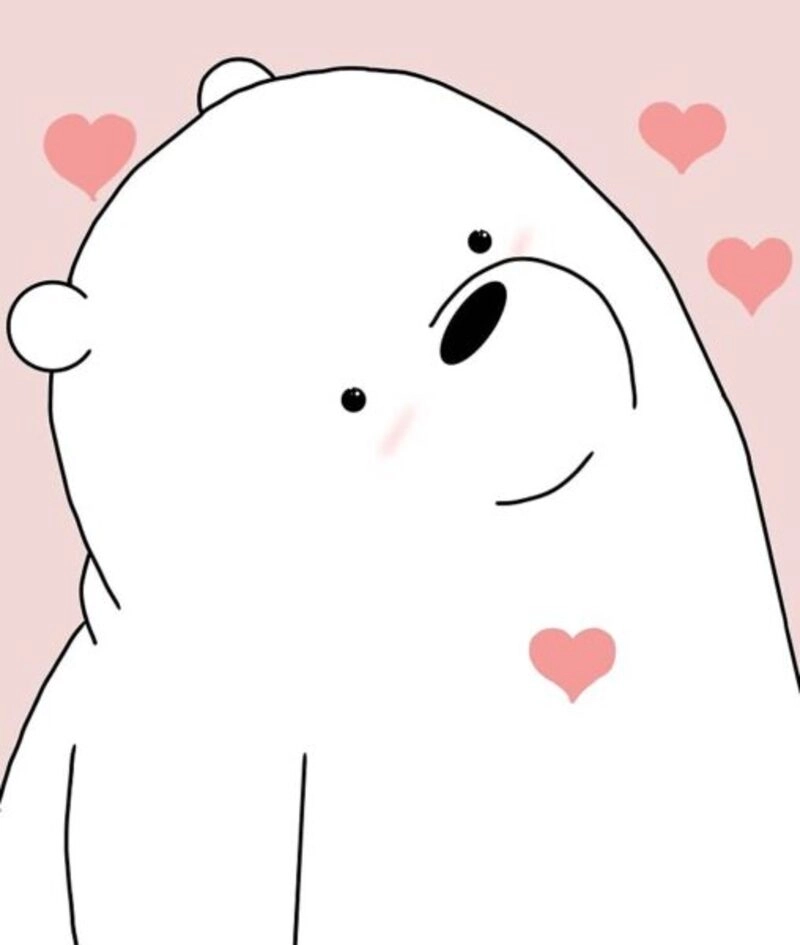 Ảnh gấu trắng cute chibi mang đến cảm giác nhẹ nhàng dễ chịu