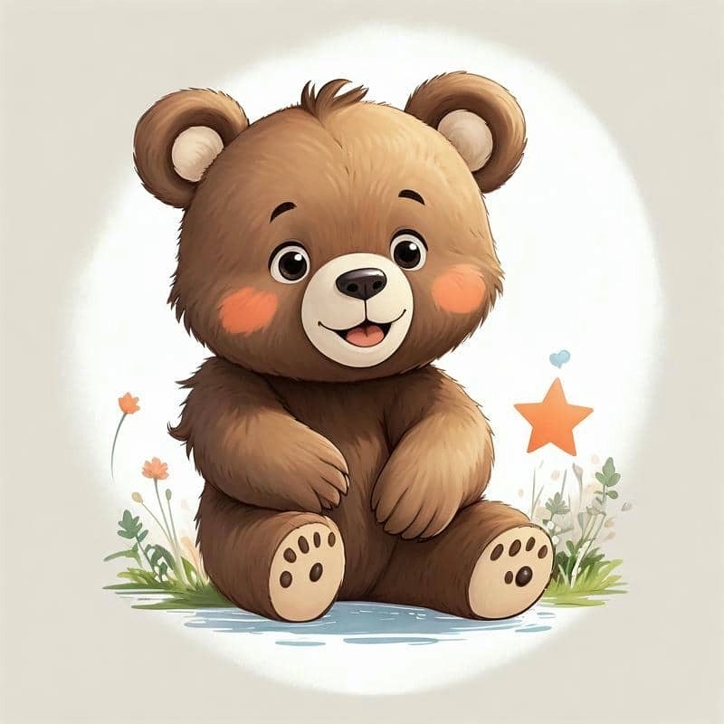 Hình nền gấu cute chibi siêu đáng yêu cho điện thoại của bạn