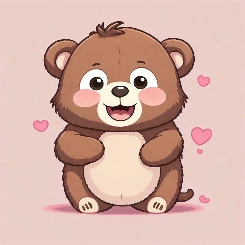 Ảnh chibi gấu là lựa chọn tuyệt vời cho tín đồ chibi