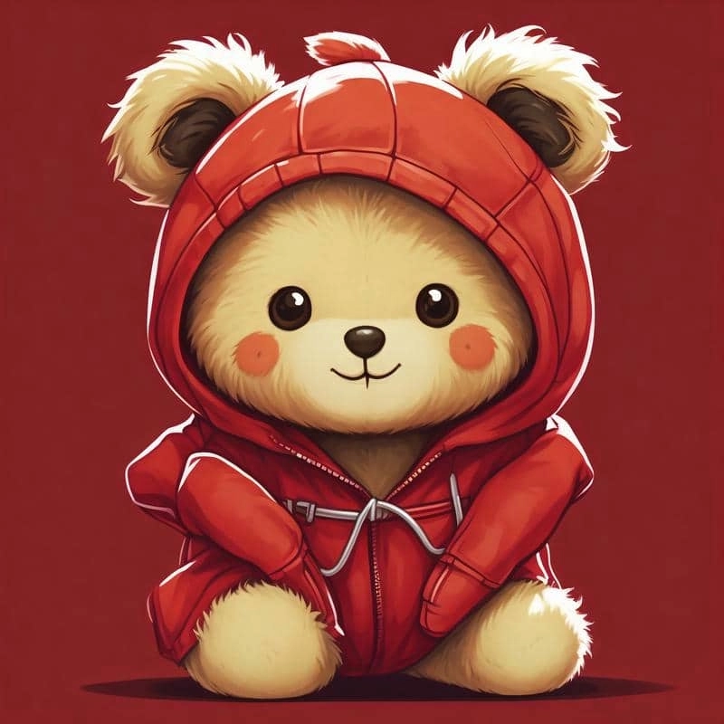 Ảnh chibi gấu cute đáng yêu khiến bạn muốn tải ngay lập tức