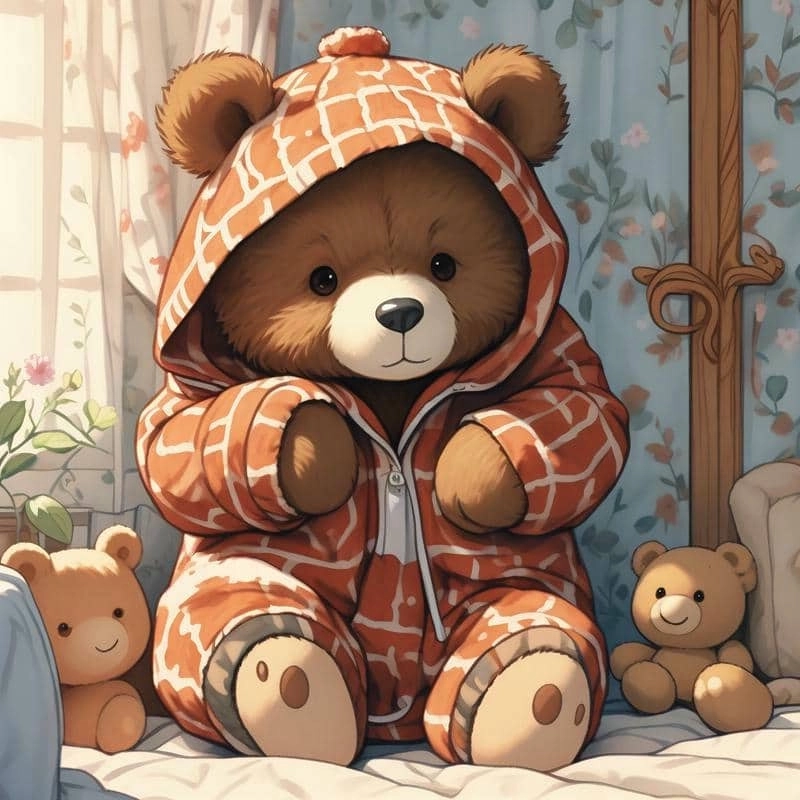 Hình gấu chibi dễ thương đáng yêu khiến bạn không rời mắt